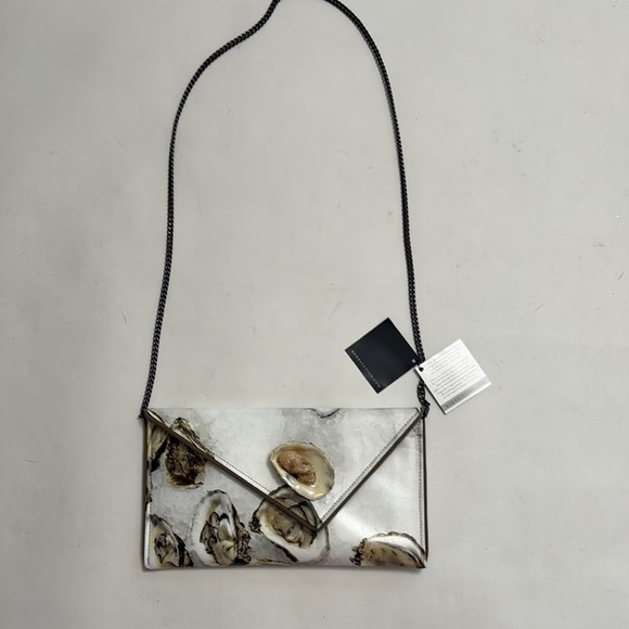 NWT & dust-bag KENT STETSON Oyster clutch/purse - Picture 1 of 13